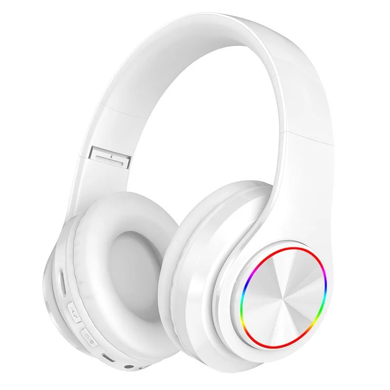Auricular inalámbrico Bluetooth para juegos LED estéreo 3D de color portátil Para PC portátil Teléfono móvil