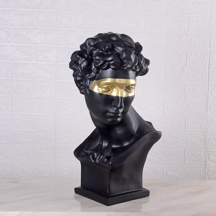 Klassisch Heimdekor Modern Resin Roman Skulptur David Statue Büste Großhandel/Lieferant Dekorationen Büste