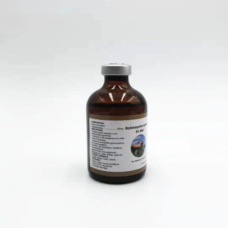 100ml Shandong Unovet Oxytetracycline Injection Veterinary Pharmaceutical Good Quality GMP Level