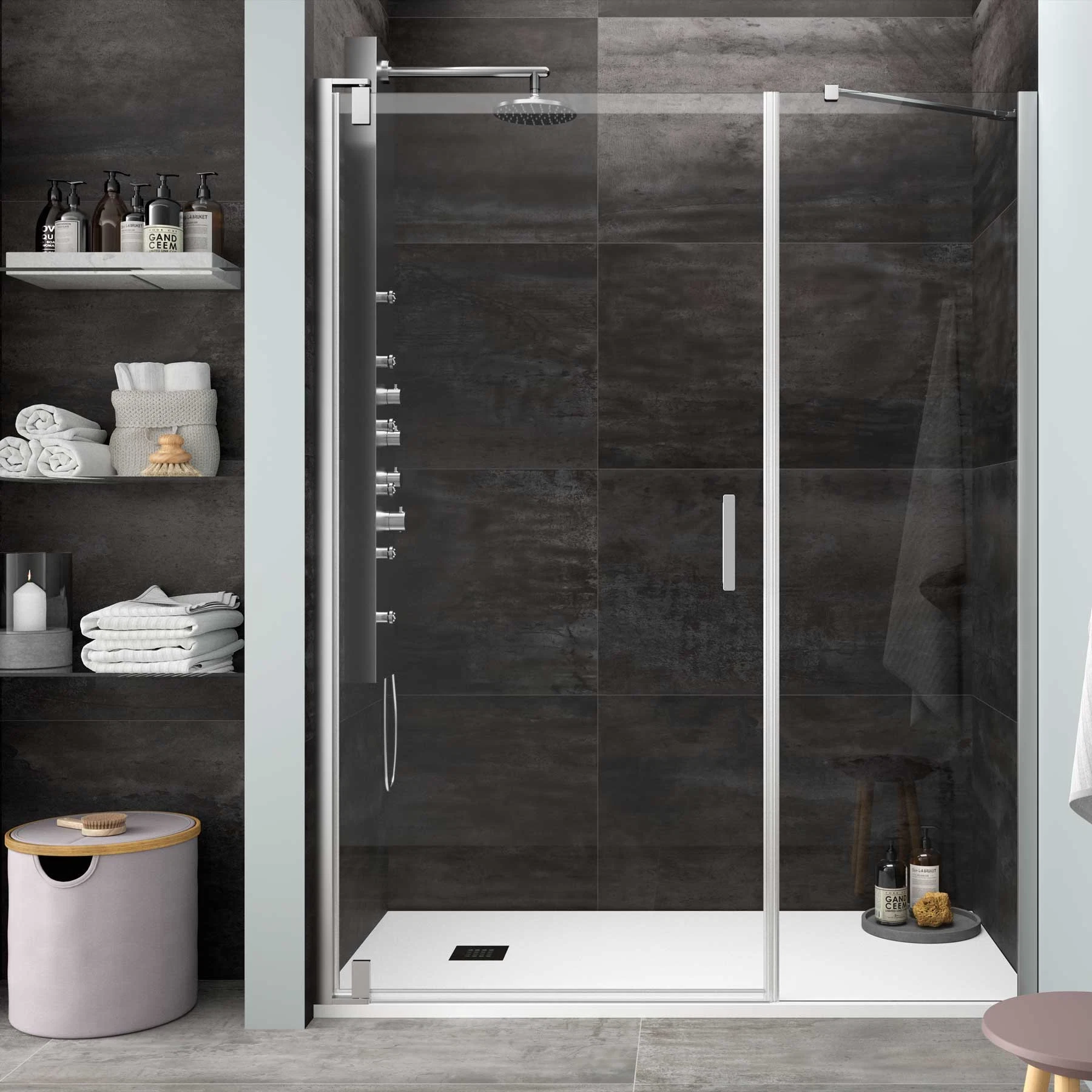 Shower Enclosure Transparent Tempered Glass High Quality Good Selling