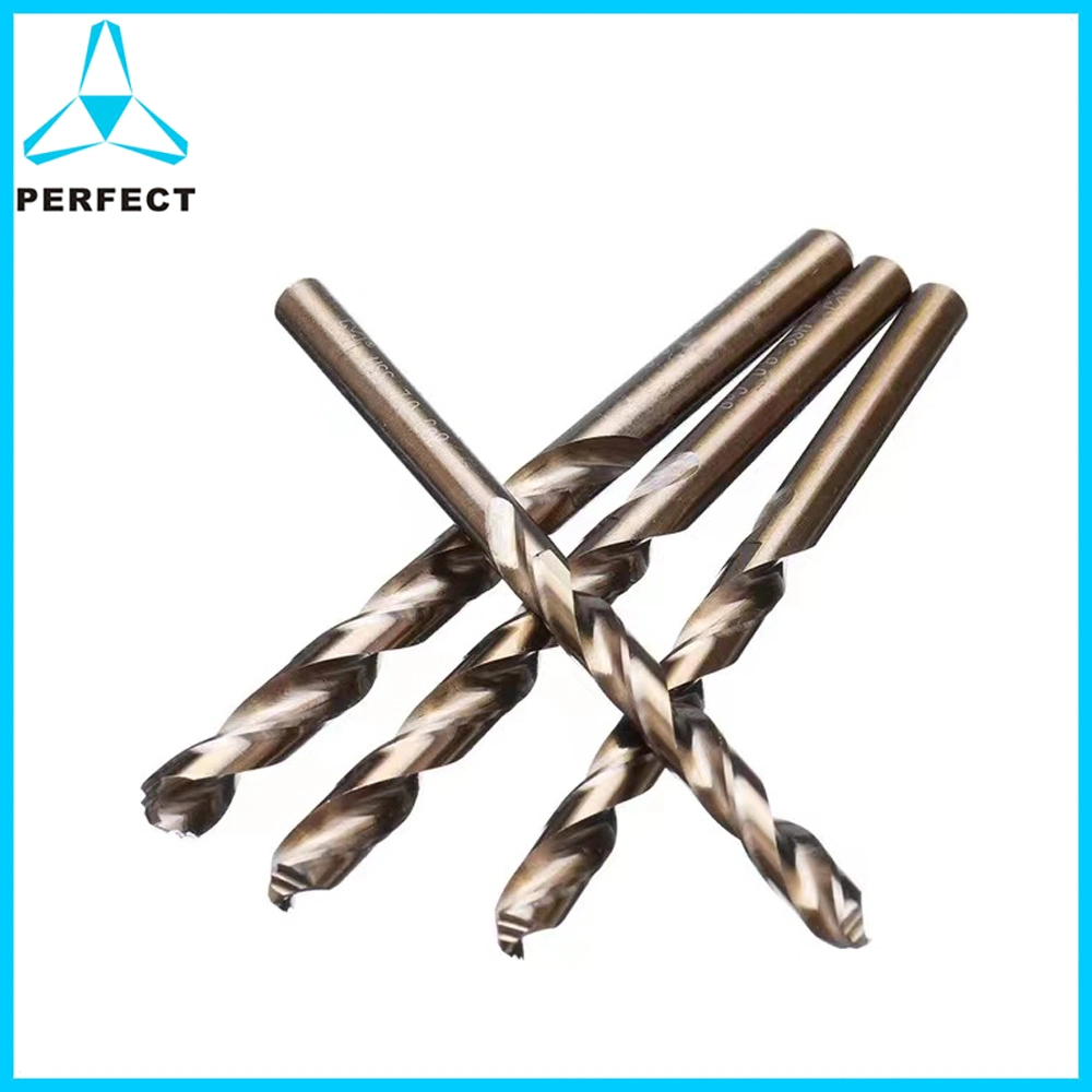 3 Steps Design (3X-5X Drilling Efficiency) HSS 8% Cobalt M42 Twist Drill Bits for Stainless Steel and Hard Metal