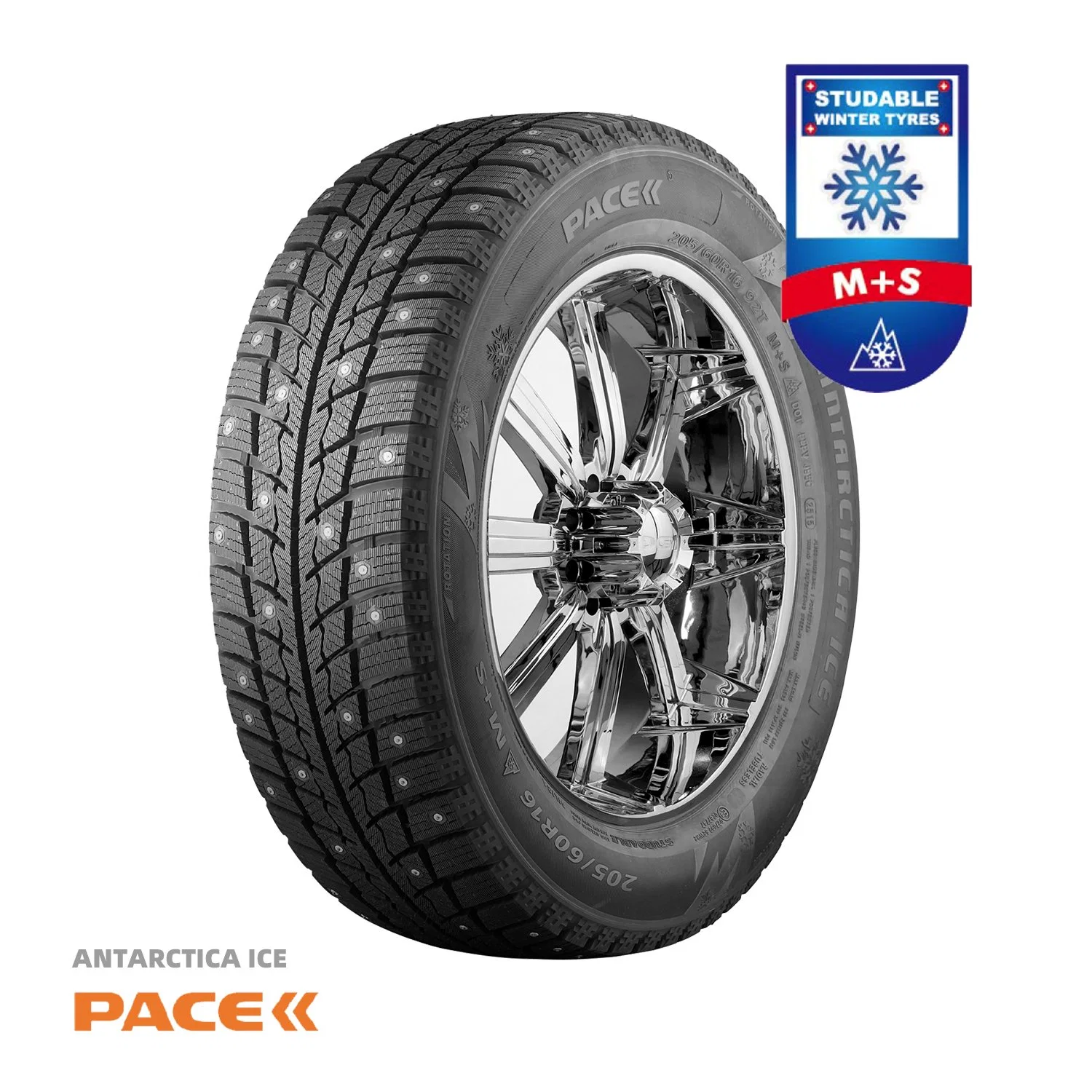 Winter Studable Tires for Car SUV Light Truck Commercial Van 245 45r20 5 Years Quality ECE Available From China Zeta Pace Brands