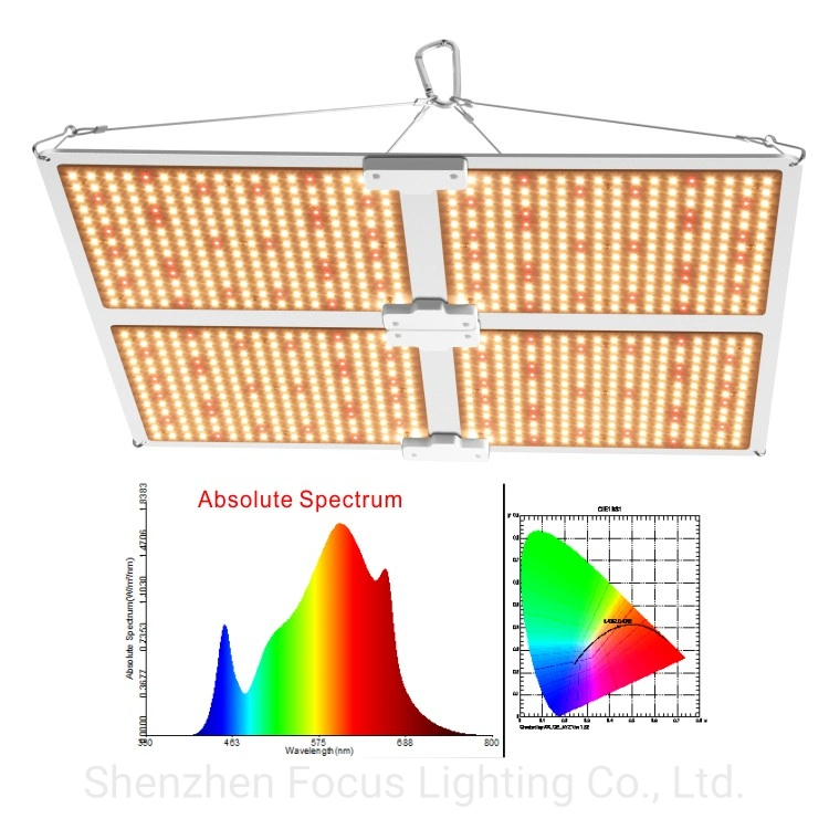 Commercial 400W 450W 480W à intensité réglable Conseil quantique à spectre complet de plus en plus utilisé en intérieur La croissance des plantes Hydroponique grow feux à LED pour l'intérieur de la laitue Microgreen Plantes