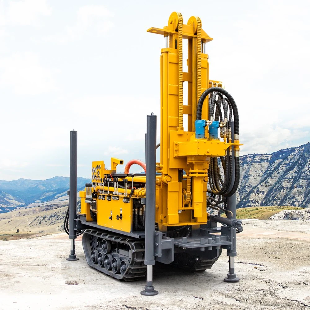 160m/180m/220m/260m/300m Drilling Depth Crawler Pneumatic Borehole Core Water Well Drill/Drilling Rig Machine for Rock/Mountain/Mining Area