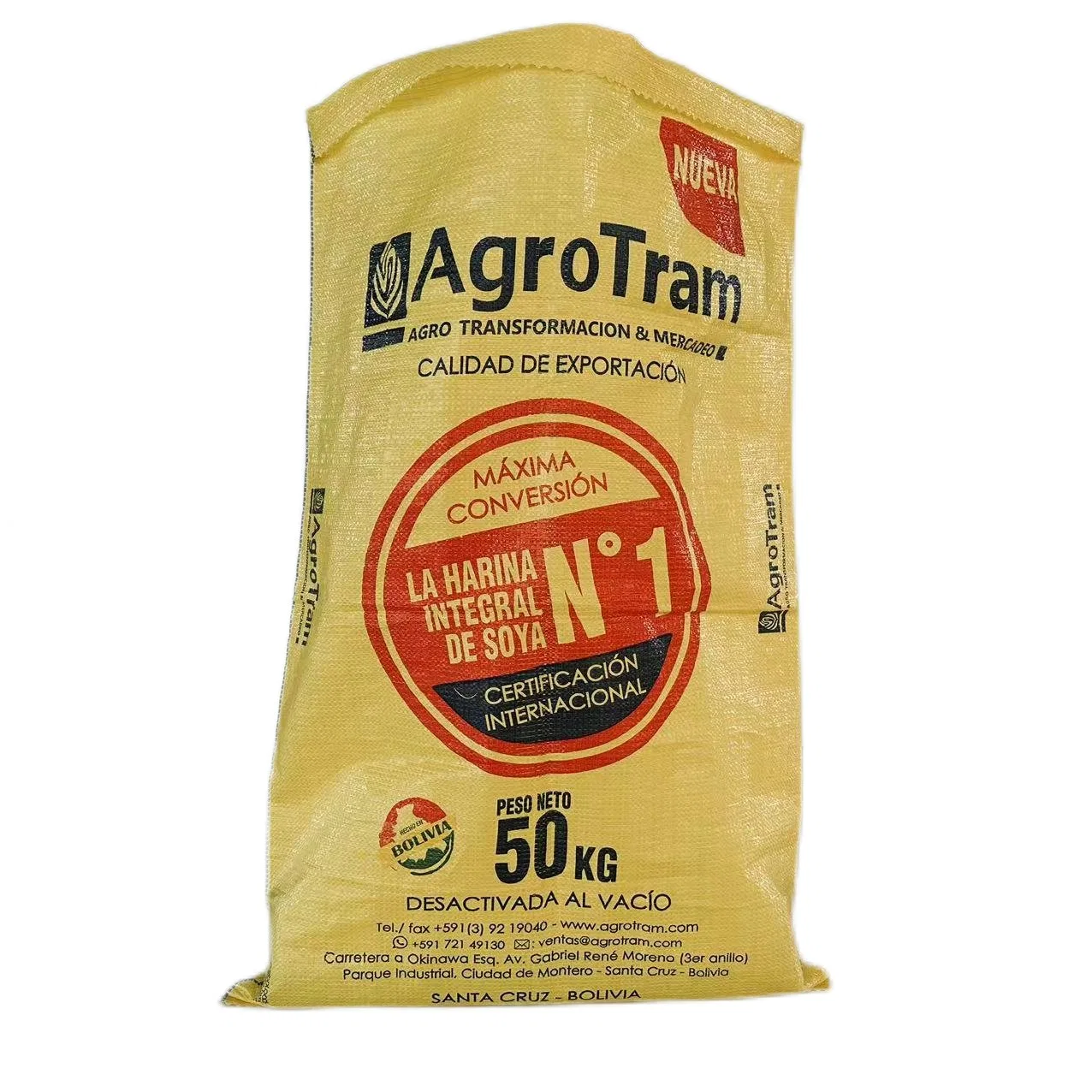 Heat Seal Poly Packaging Sack PP Woven Bags 50kg Rice Corn Plastic Bag Polypropylene Grain Woven Sack