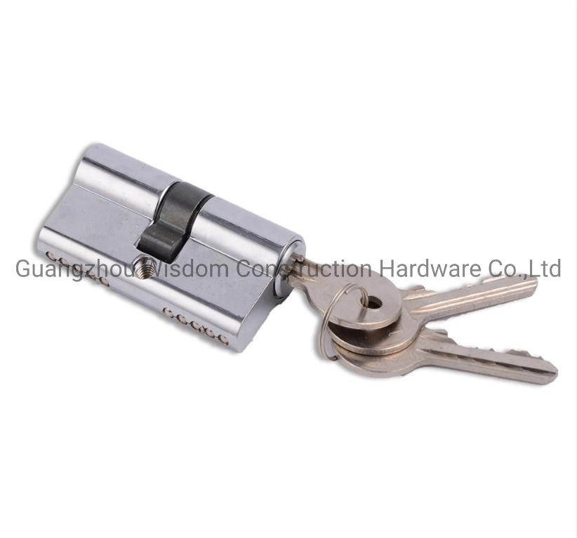 Zinc Brass Keys Double Open Solid Lock Cylinder