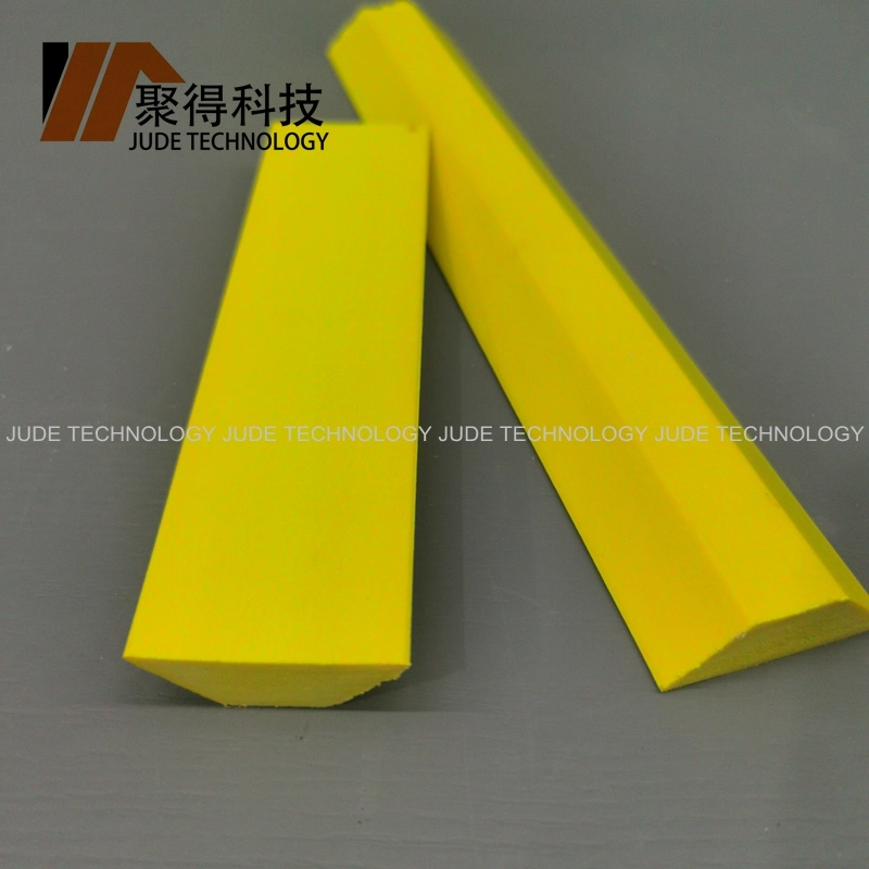 White Colour Yellow Customized PVC Plastic Chamfer Foam Fillet