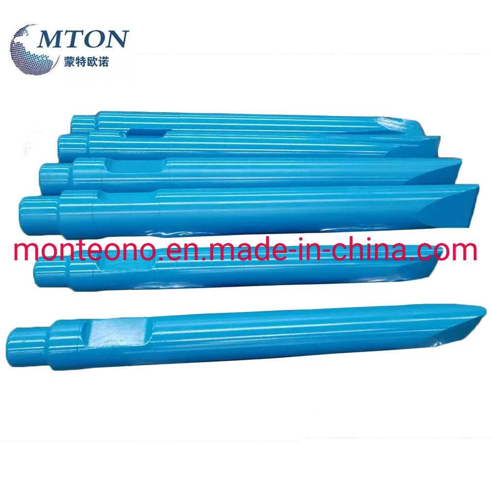 Customized Drill Rod China Manufacturer Hydraulic Breaker Blunt Cone Moil Wedge Chisel