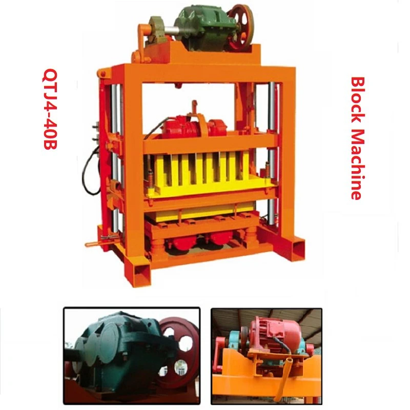 Manual Concrete Baking-Free Concrete Hollow Solid Block Brick Making Machine (QTJ4-40) Popular in Nigeria