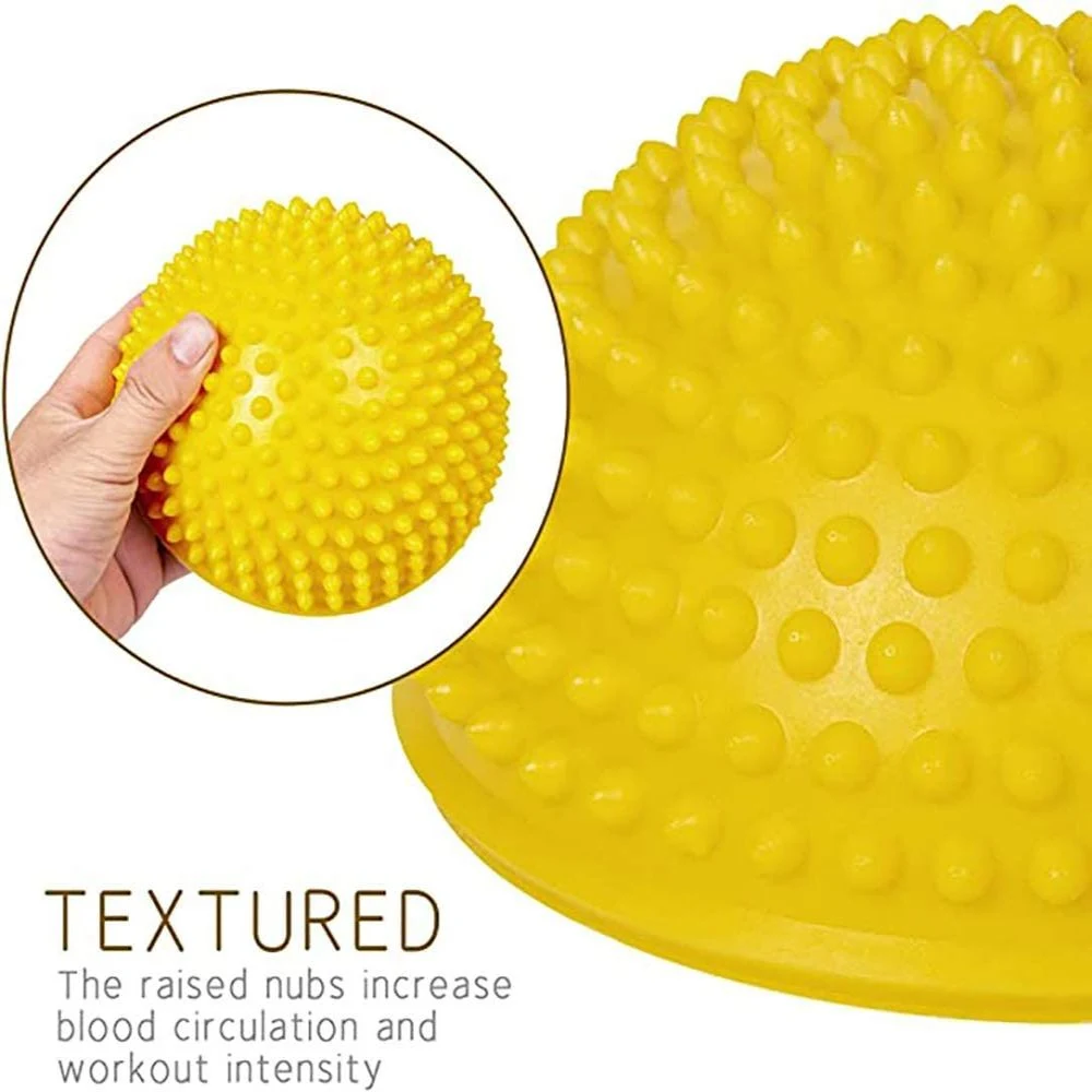 Half Round Spiky Massage Ball Balance Pods Trainer Dots Exercise Ball for Children and Adults Fitness Sport Training