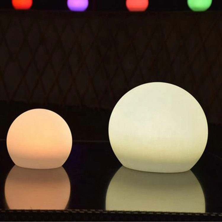 Custom CE 100% Eco-Friendly PE Plastic Waterproof Outdoor Floating Pool Lights Color Changing LED Solar Garden Ball Lamp