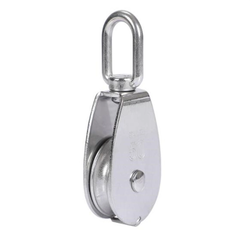 Hot Sale Single Double Wheel Sheave Swivel Type Eye Wire Rope Pulley