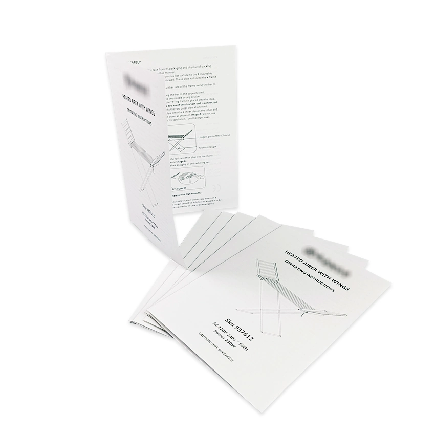 Custom High quality/High cost performance Black and White A5 Product Manual Leaflet Specification Manual