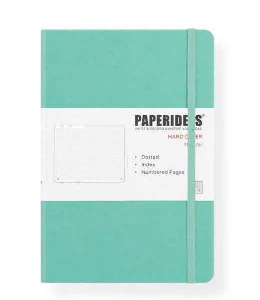 Logo relié Imprimé PU Journal journal de cuir pour ordinateur portable personnalisé bordée Carnet de notes avec les pages en pointillés