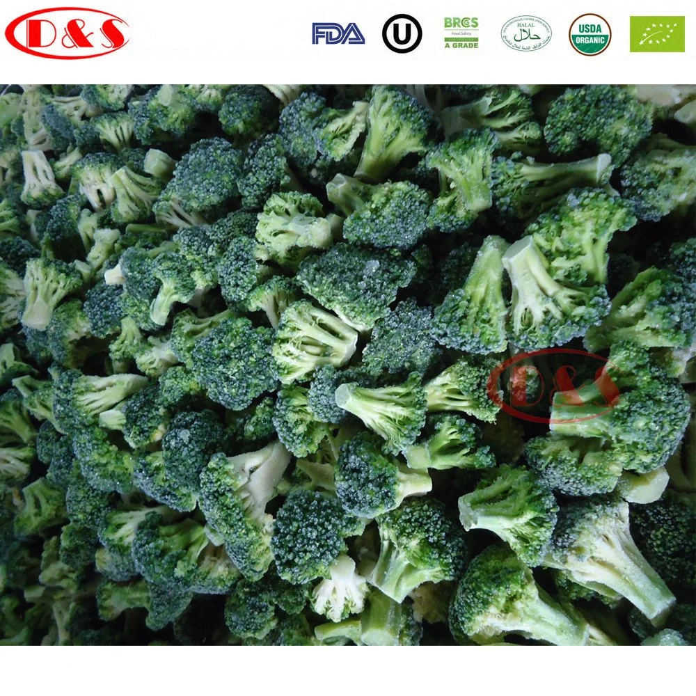 Manufacturer Brc/Sedex/Halal Certified IQF Frozen Broccoli 30*50mm