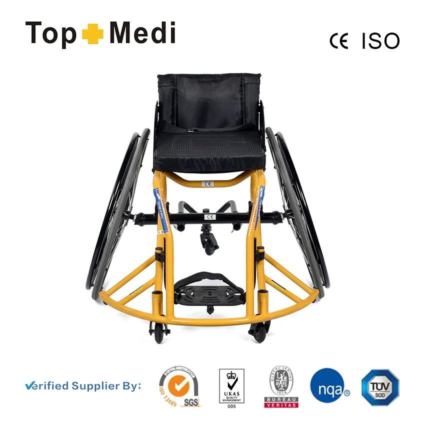 Alliage aluminium Loisirs Sports Topmedi Fauteuil roulant manuel en fauteuil roulant de sport