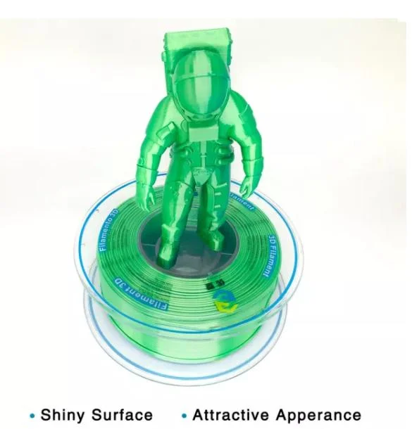 Factory ODM OEM 3D Printers Dual Color Blue-Green Silk PLA Filaments Children 3D Idrawing Pens DIY Filaments 3D Printing Gifts Materials 1.75mm 1000g
