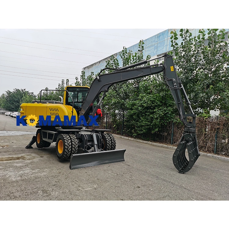 Mini Excavator Grapple 8.8ton Hydraulic Grab Wheeled Loaders for Log Sugarcane etc