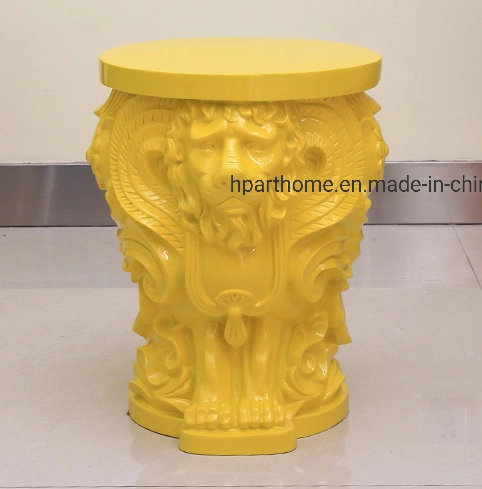 Home Accents Accessory Furnishings Furniture Fiberglass Lion King Stool FRP