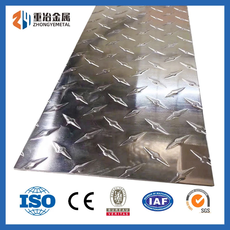 Manufacturer High-Strength 1000-Series Elevator-Workshop 5083/5283/5754/6061 Stair-Tread Alloy Checkered Pointer Aluminum Patterned Plate