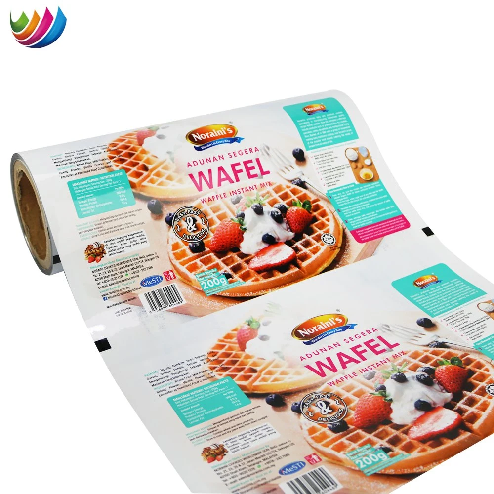 Customized Personalized Snack Cookies Automatically Fill Packaging Film Food Potato Chips Back Sealing Bag