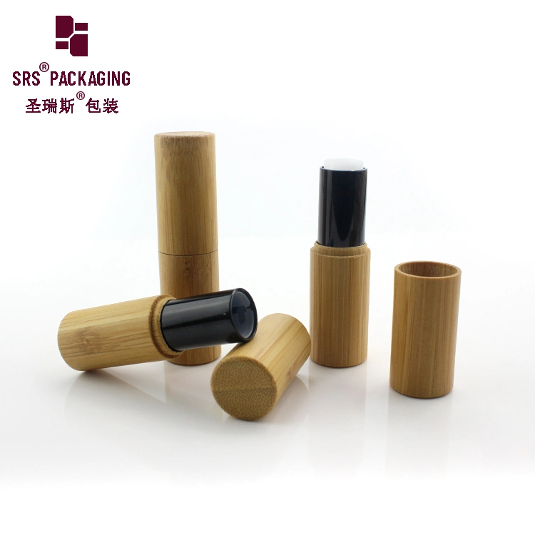 Comercio al por mayor color bambú 5ml Bálsamo Labial Package