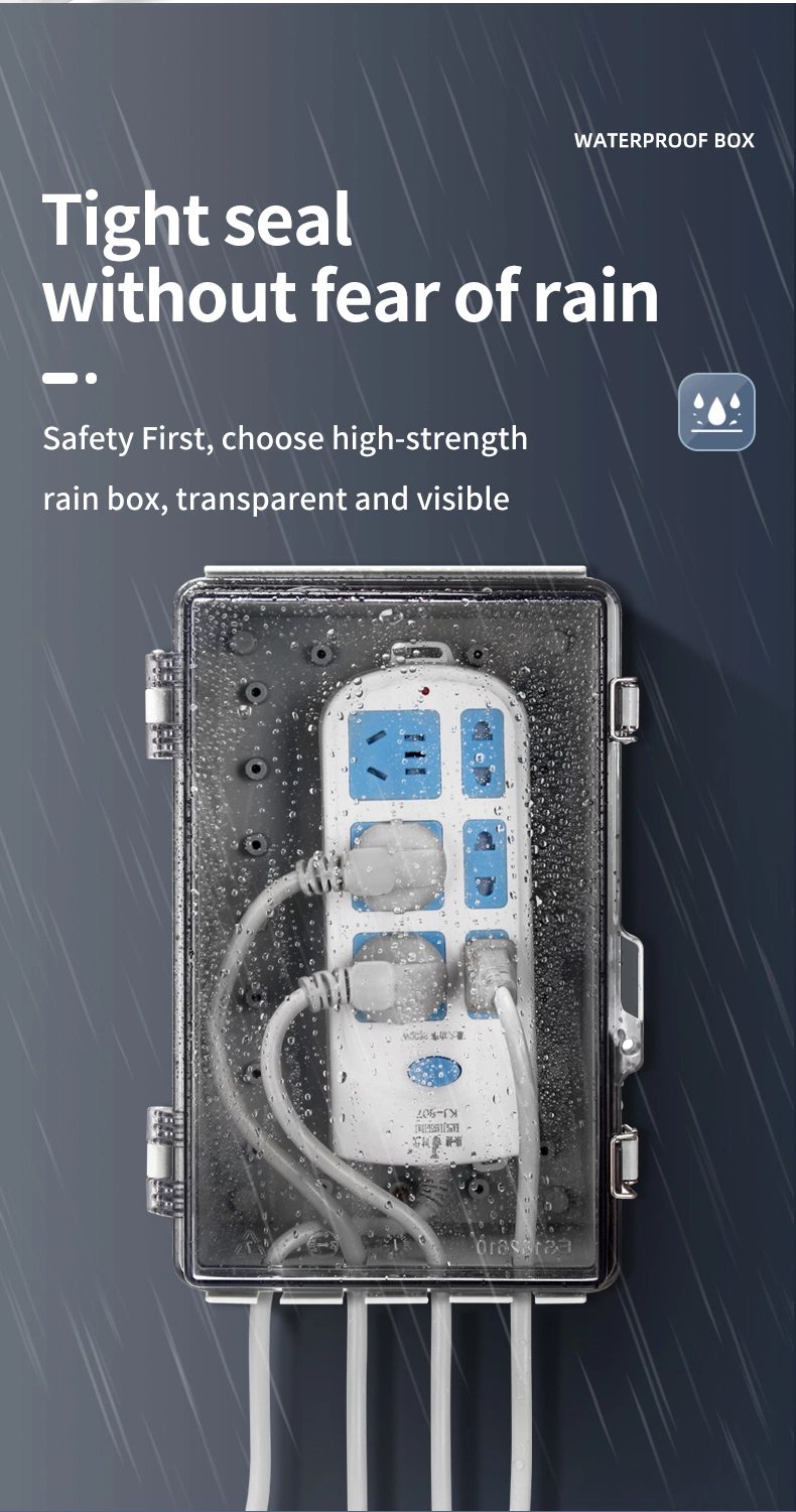 IP65-110*125*225mm Waterproof DIY Electrical Enclosure Power Strip Junction Box, to Ensure The Safe Use of Electricity