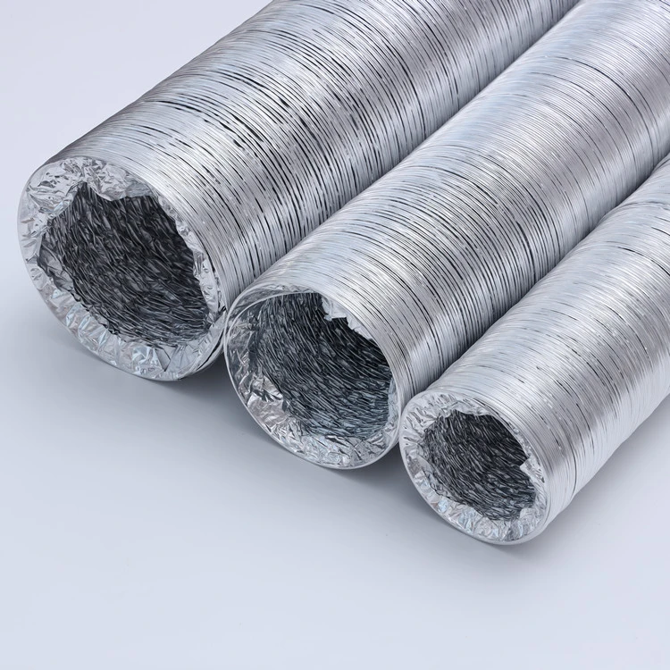 Single/Double Layer Aluminum Air Duct for HVAC Ventilation Dryer Vent Hose for Heating and Cooling Ventilation and Exhaust