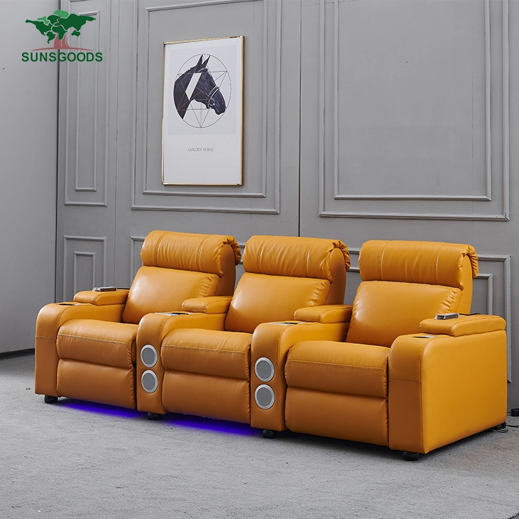 Best Selling Modern Design Massage Theater Recliner Classic Living Room Leather Sofa Home Furniture