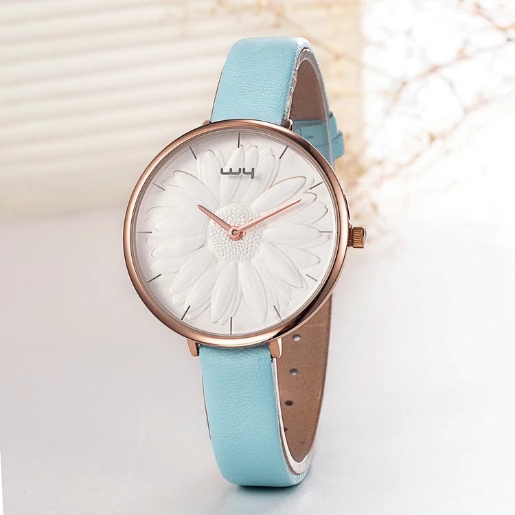 Fashion OEM ODM Leather Strap Gift Woman Fashion Watch (Wy-110C)