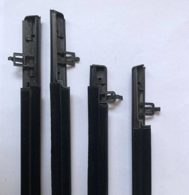 4pcs para Honda Civic 2010-2018 Guarnecido de la ventana de cristal de la puerta exterior de la correa burlete de goma