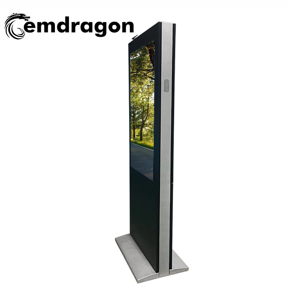 55 Inch Wind-Cooled Vertical Screen Landing Outdoor Advertising Machine Marketing Advertising Media Player Network Media