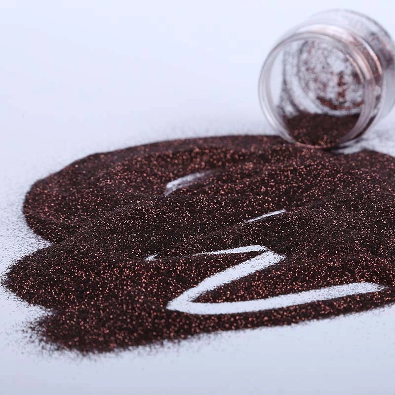 2024 Heißer Verkauf loses Pigment Brown Glitter Powder für Stoff