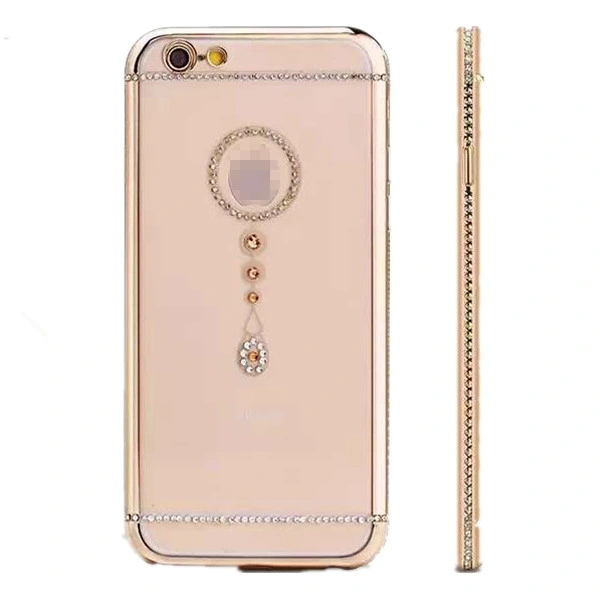 Electroplating TPU Case with Dimond for iPhone