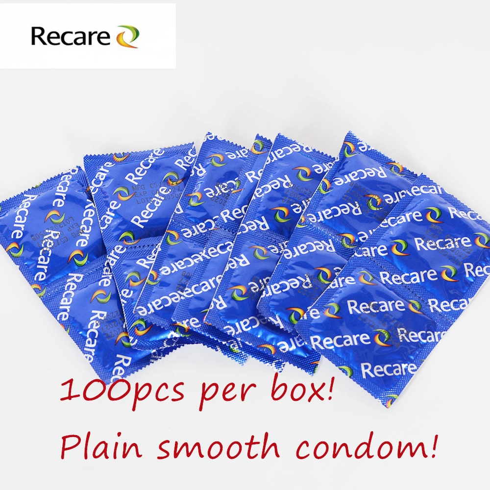 Latex Recare Condom Good Quality Plain Condom Product with CE and ISO Certificate OEM Package Plain Condom