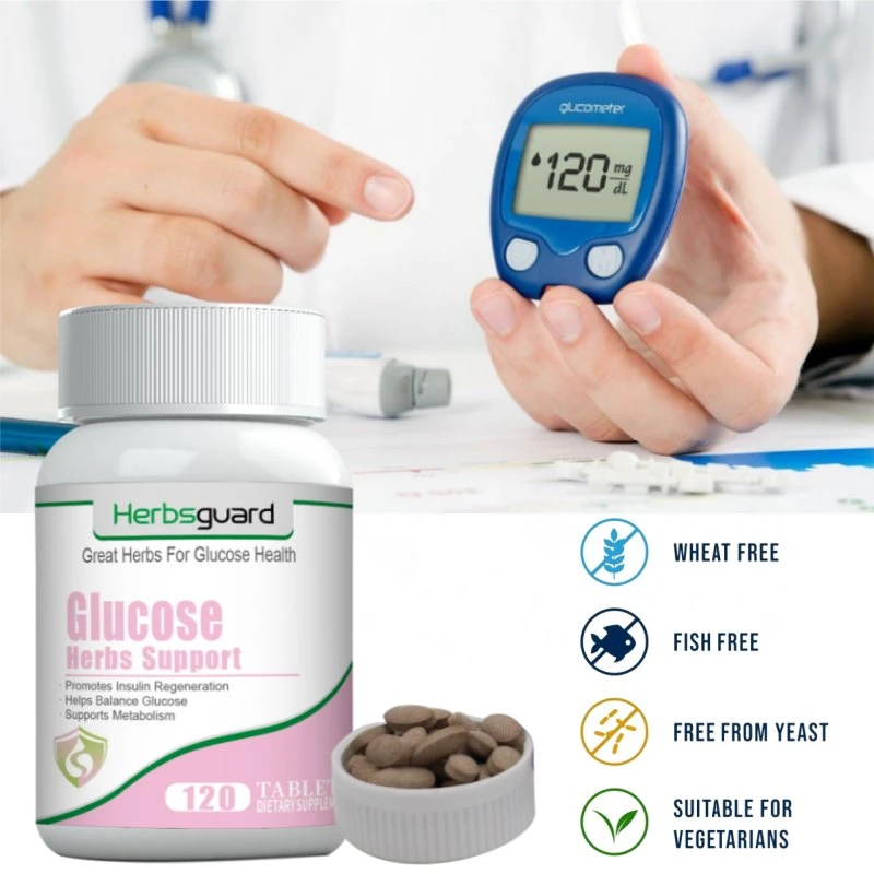 Natural Herbal Ingredients Daily Use Dietary Supplement Helps Stabilize Blood Sugar and Avoid Diabetes Complications