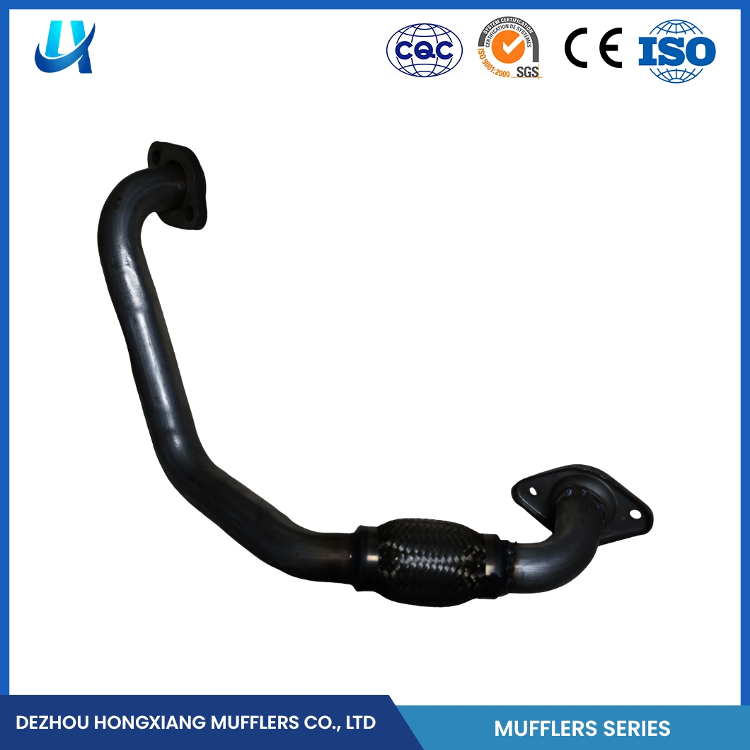 Hongxiang Car Silencer Ket China Lever Bar Muffler Factory Custom Porous Sound Absorbing Material Side Exhaust Muffler