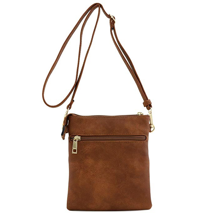 Functional Multi Pocket Crossbody Bag Shoulder Bag for Women