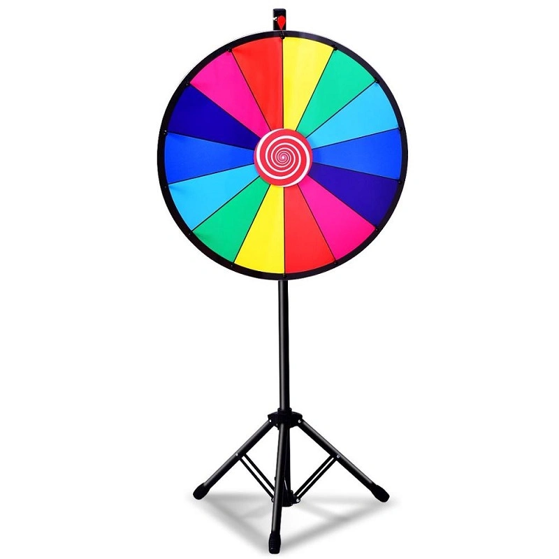 Prize Wheel Game Custom Design Hot Sell Tripod Dry Erase Prize Wheel