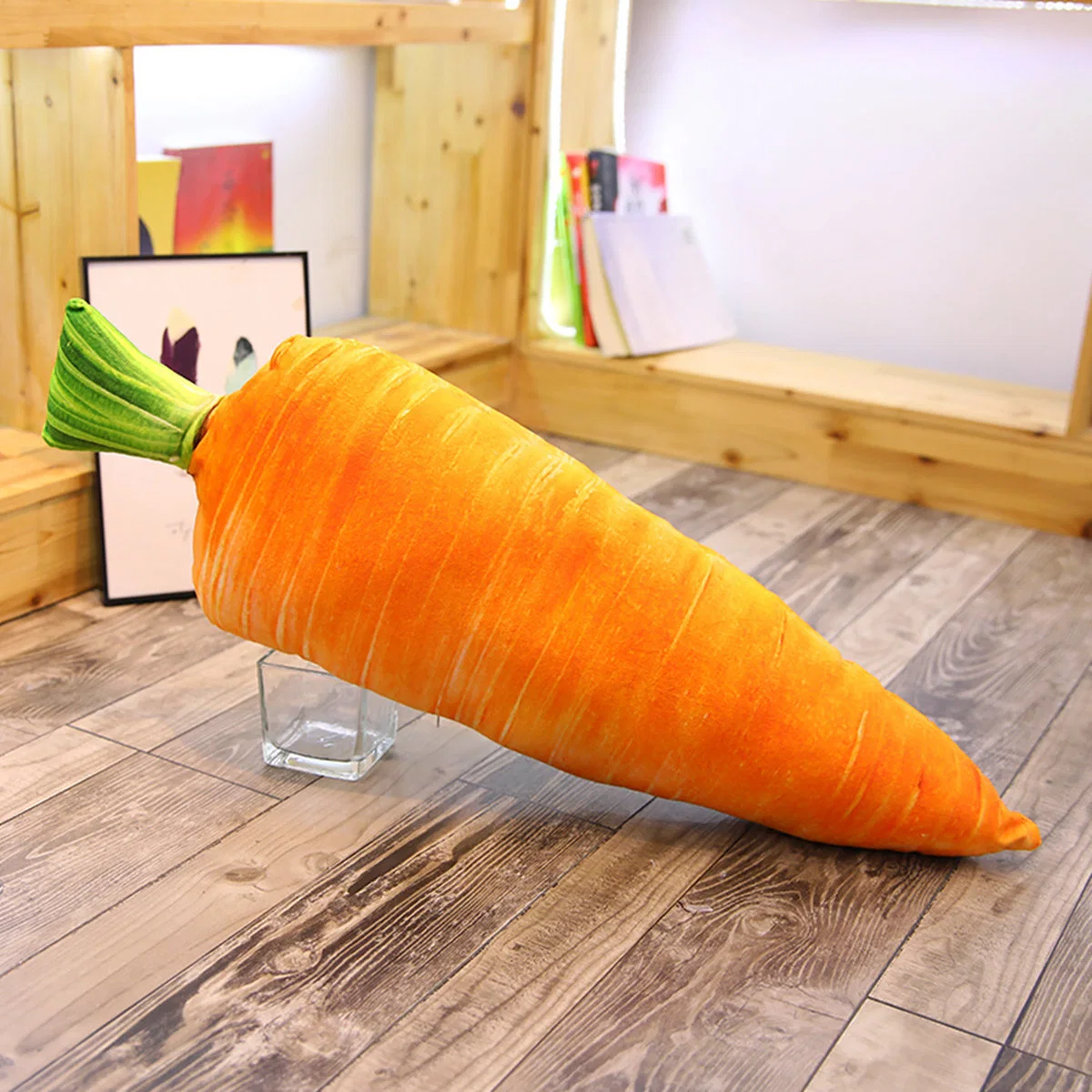 Dog Pet Canada Food Stuffed Carrot Shaped Soft Vegetables Toy