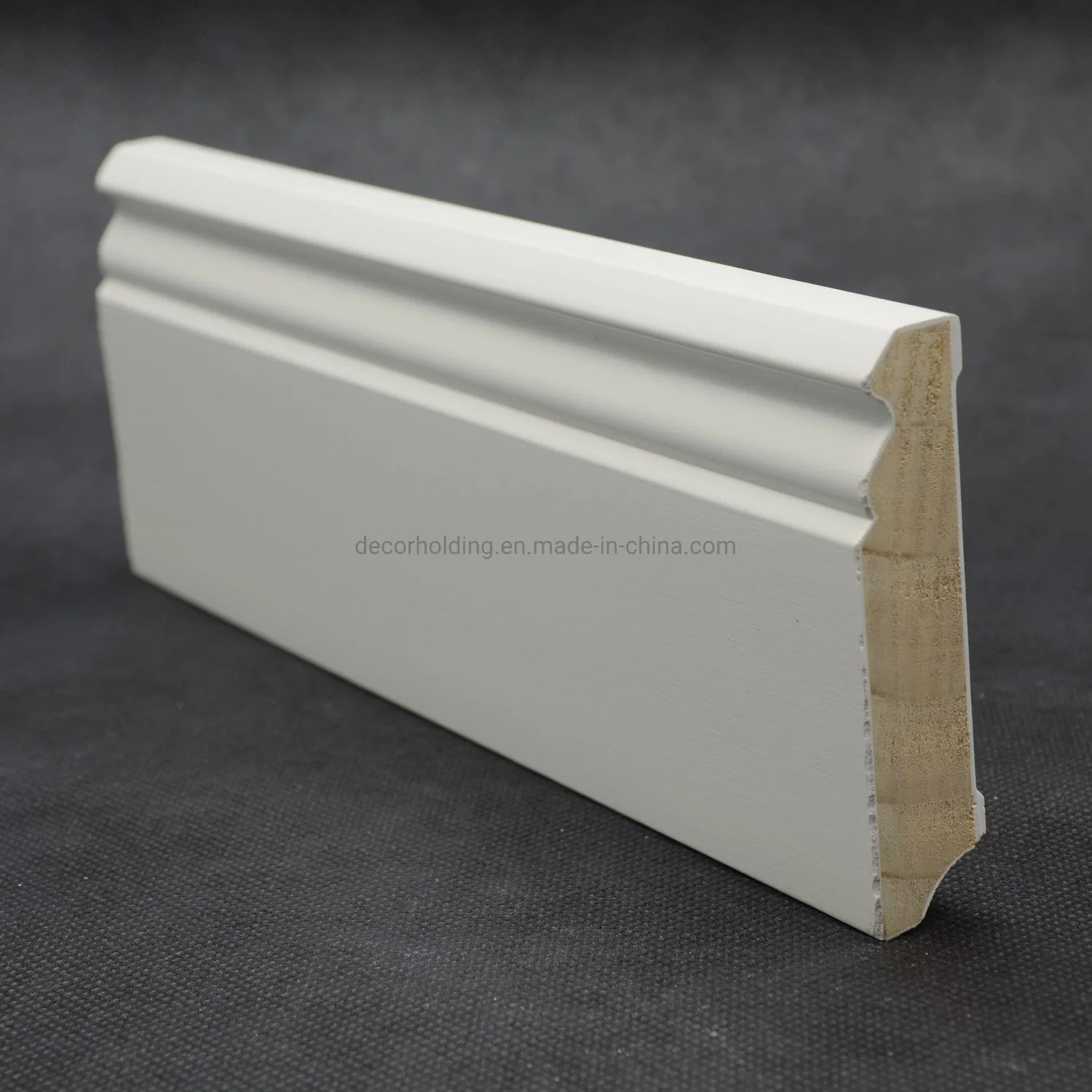 Waterproof Solid Pine White Color Wood Panels Door Moulding