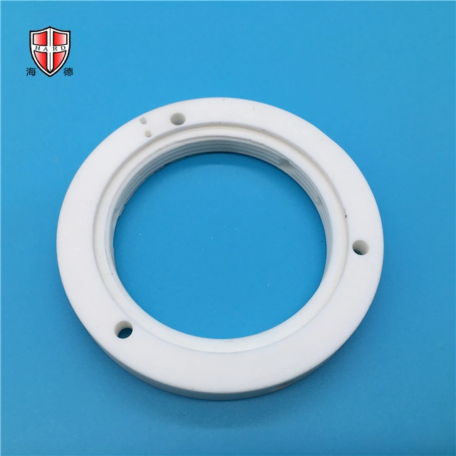 Custom Made Good Machinability Insulated Machinable Micro Crystal Ceramic Machining Part Ring Spacer Plate