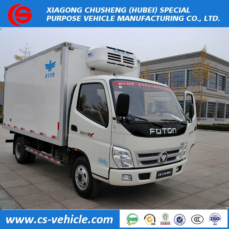 Mini Refrigerator Cold Freezer Transport Trucks 2.5 Tonne Gvw Refrigerated Box Vans for Sale