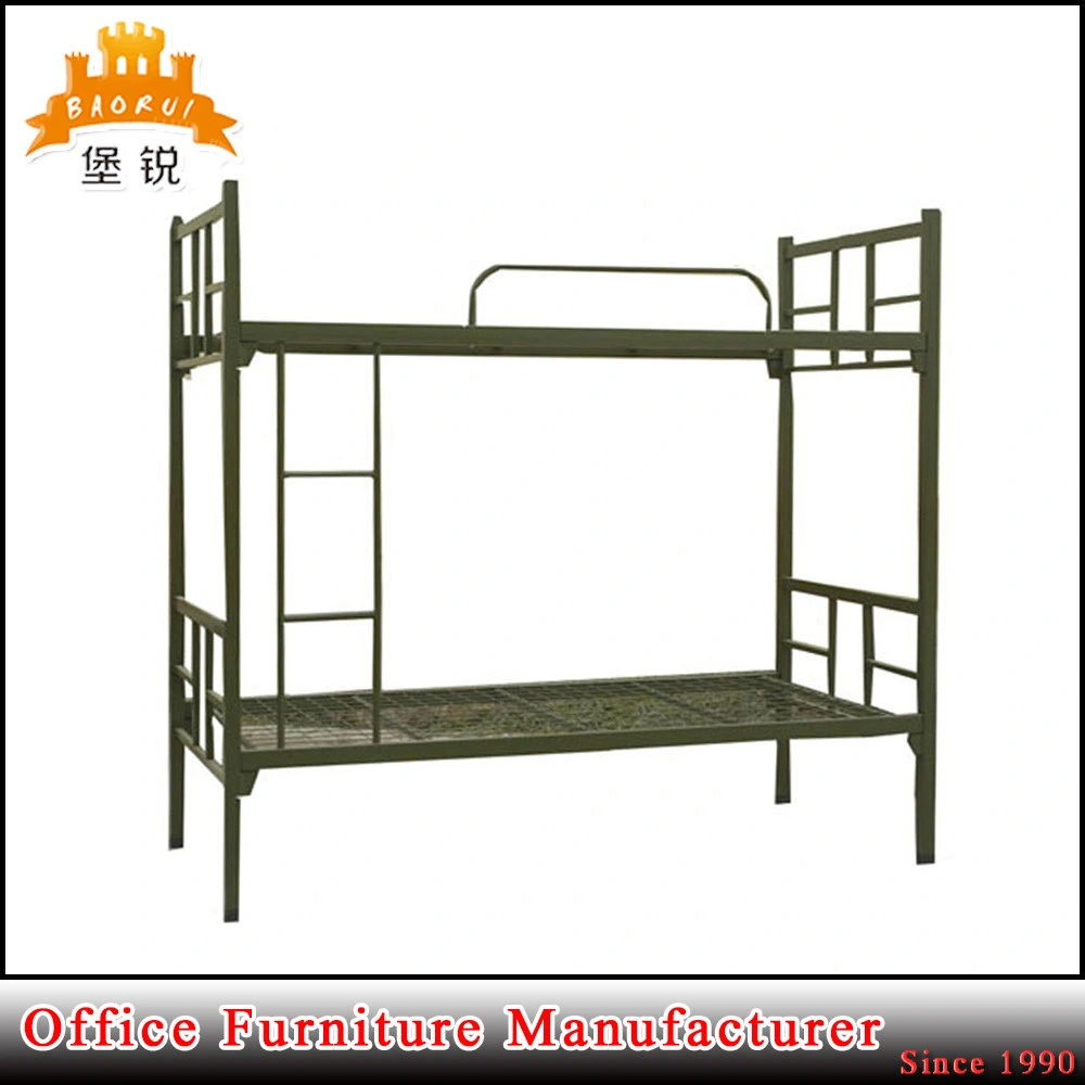 Simple Assembly Iron Double Deck Bed Wholesale/Supplier Metal Bed Frames for Adults