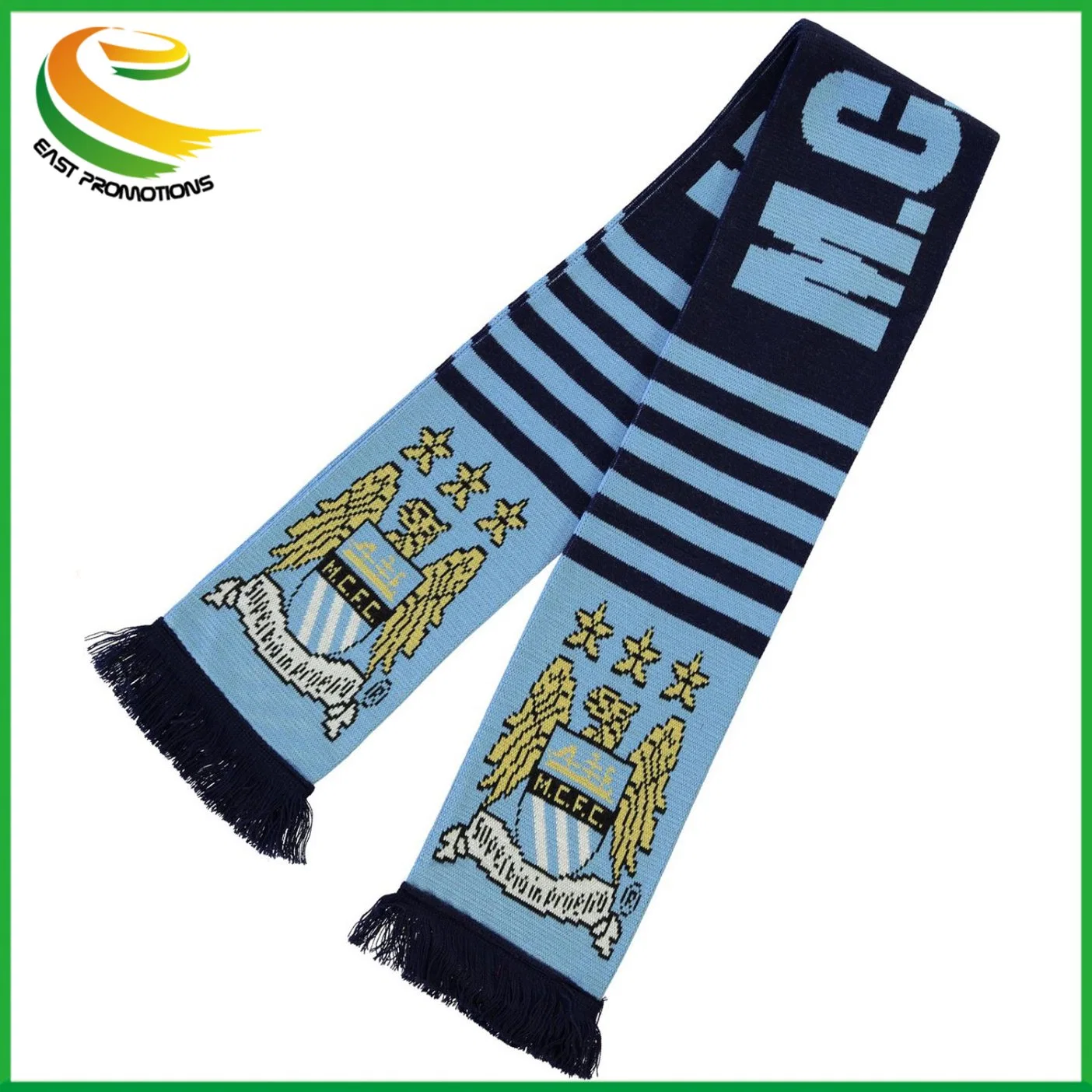 Knitted Jacquard Term Soccer Football Fans Scarf