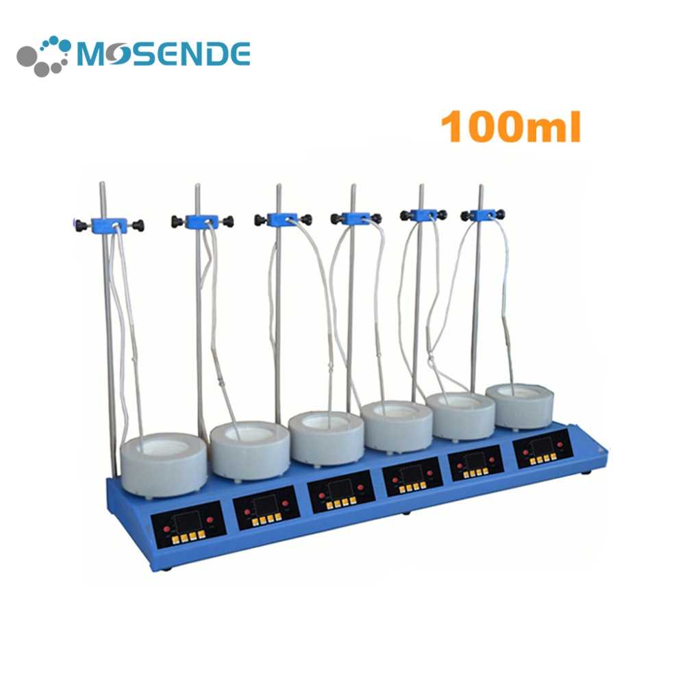 ZnCl-DLS-T experimento químico Multi posición Calefacción Mantle agitador magnético