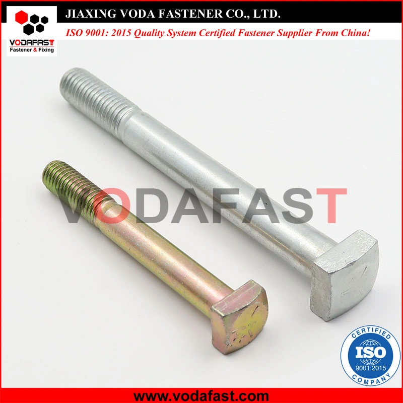 Vodafast ANSI B18.2.1 Square Head Bolts Half Thread Class 2 Class 5 Class 8 Yellow Zinc Plated