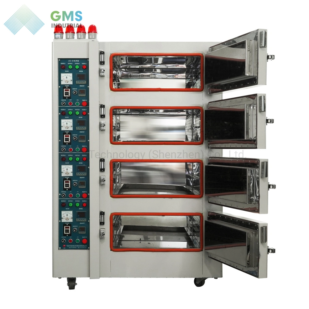 Four Working Rooms SMT Semiconductor LED Cure Oven Hot Air Drying Oven Test Chamber