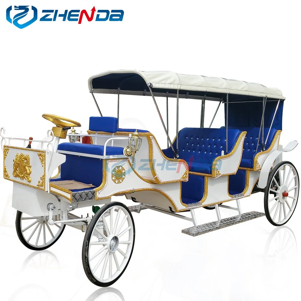 Used Royal Horse Carriage/Electric Sightseeing Cart/Tourist Shuttle Bus/Passenger Reception Vehicles