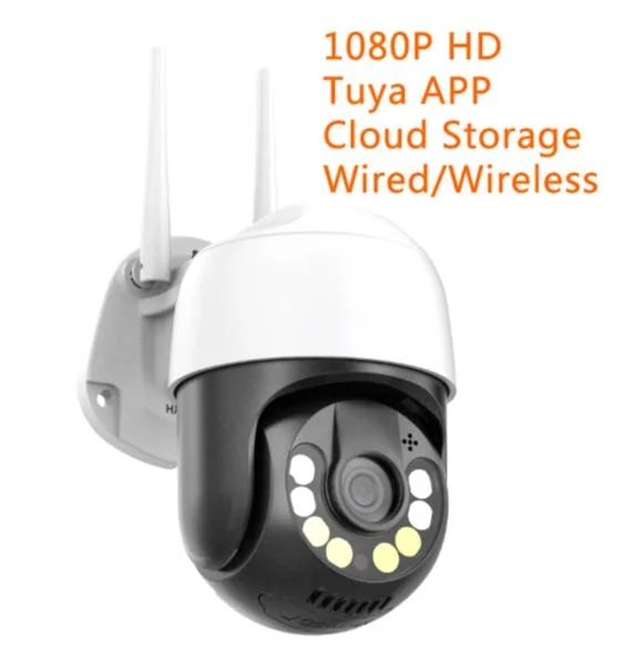 Câmara PTZ de dome rápida sem fios Full HD de 3 MP com localização automática 360 graus Outdoor Cor Visão nocturna CCTV vigilância de segurança WiFi Câmara